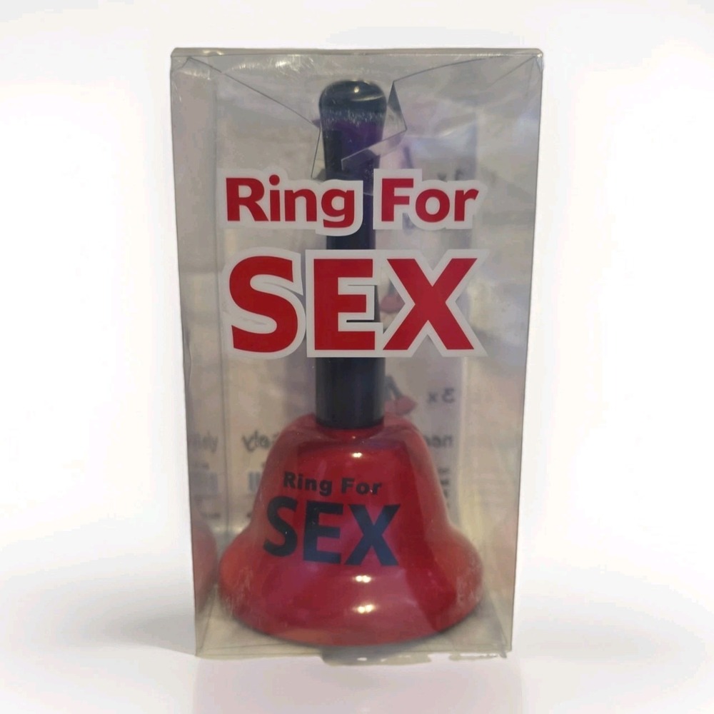 RING FOR SEX BELL GAG GIFT NOVELTY ADULT PARTY